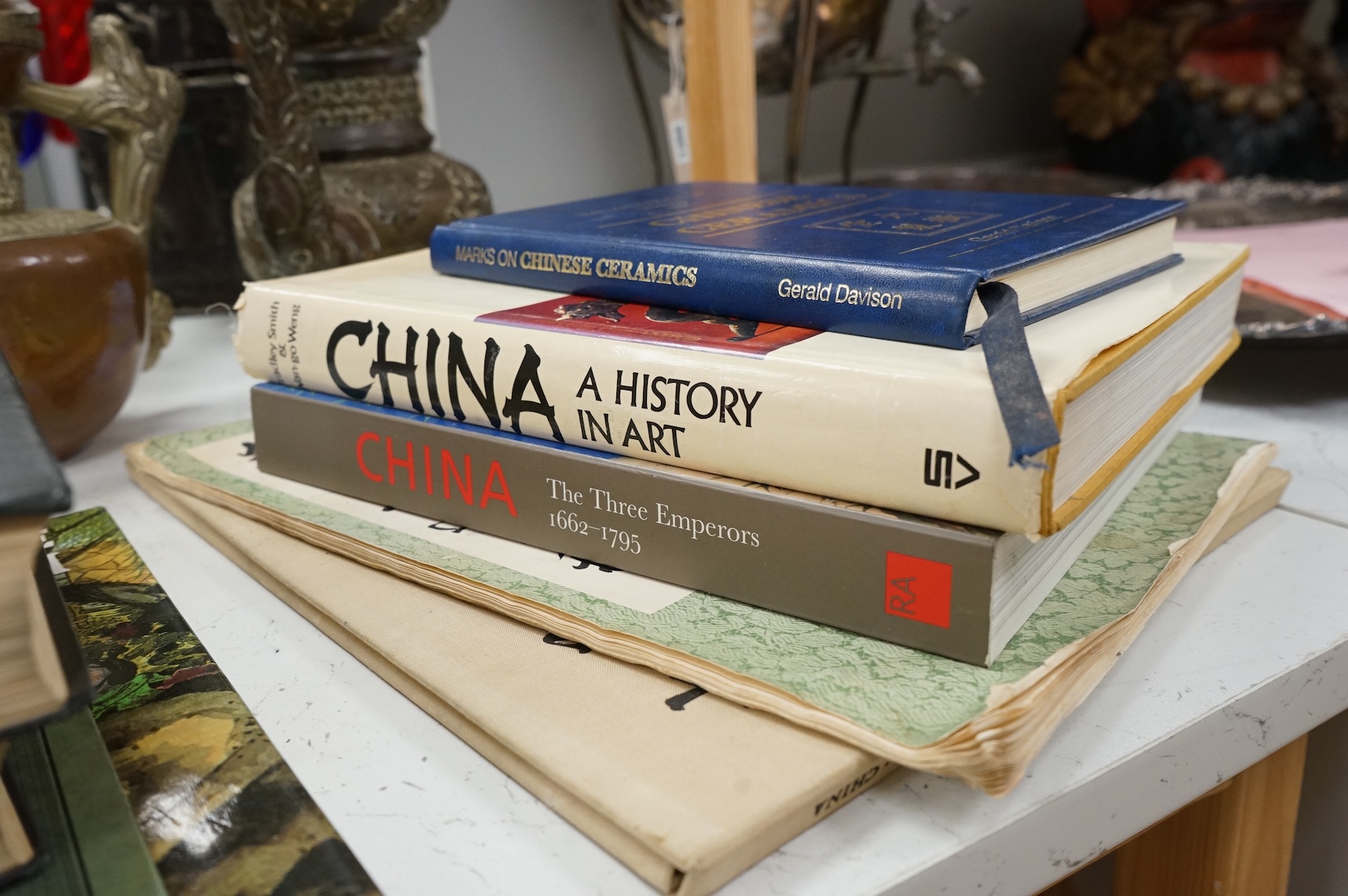 Nine various Chinese art reference books